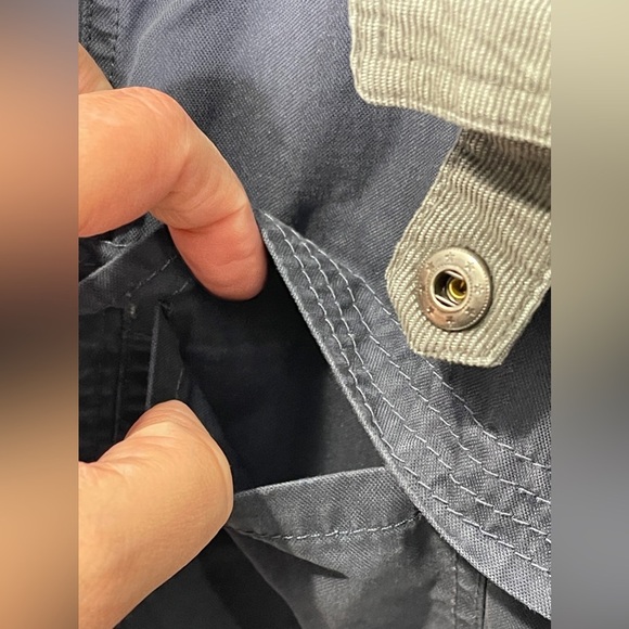 Toad & Co Corbett Canvas Jacket Size Small Chore Barn Jacket Blue Corduroy - Picture 7 of 12